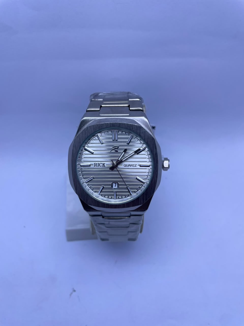 RICK Premium Stainless Steel Quartz Watch Men's Luxury Analog Wrist Watch