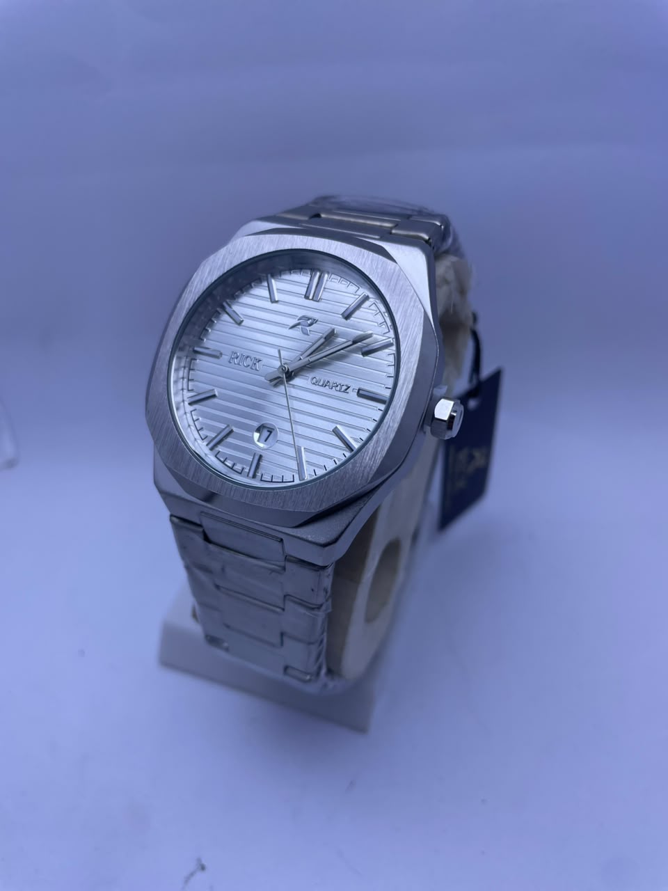 RICK Premium Stainless Steel Quartz Watch Men's Luxury Analog Wrist Watch
