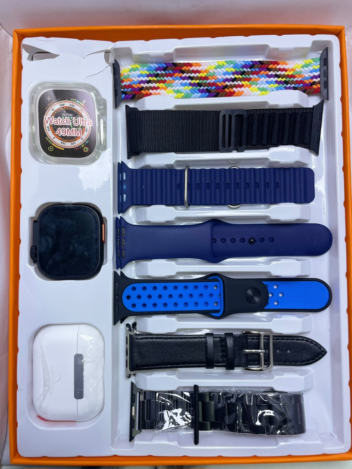 S300 ULTRA 2 Watch 8-in-1 Gift Box – Bluetooth Calling | Wireless Earbuds | 7 Interchangeable Straps | Health & Fitness Tracker