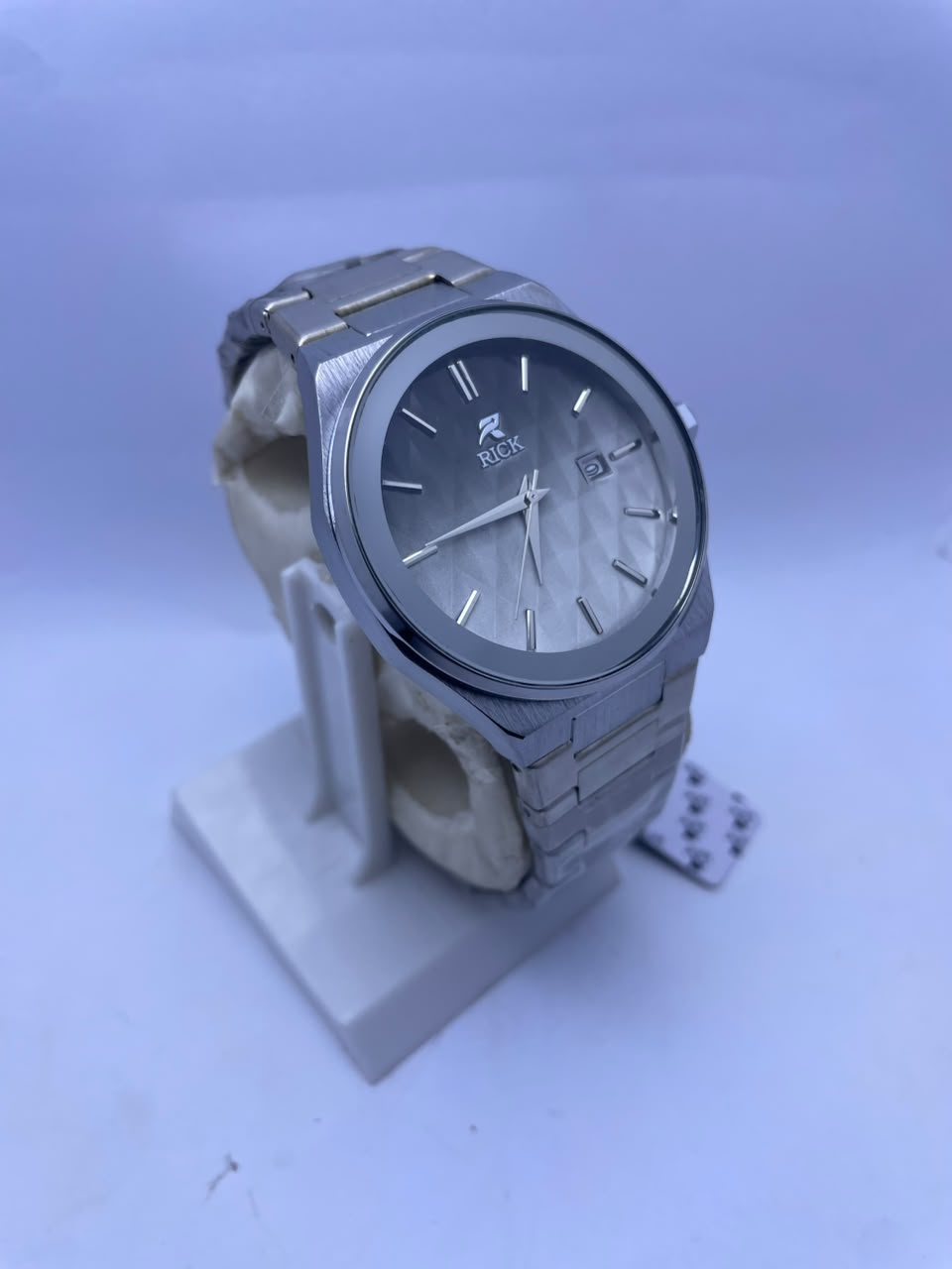 RICK Men's Premium Analog Watch Stainless Steel Strap & Date Display