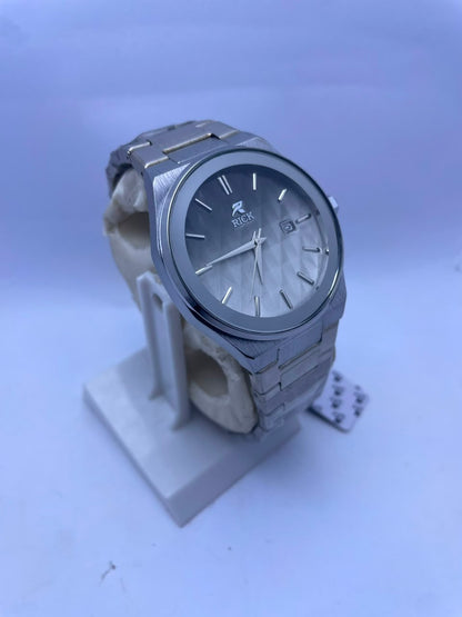 RICK Men's Premium Analog Watch Stainless Steel Strap & Date Display