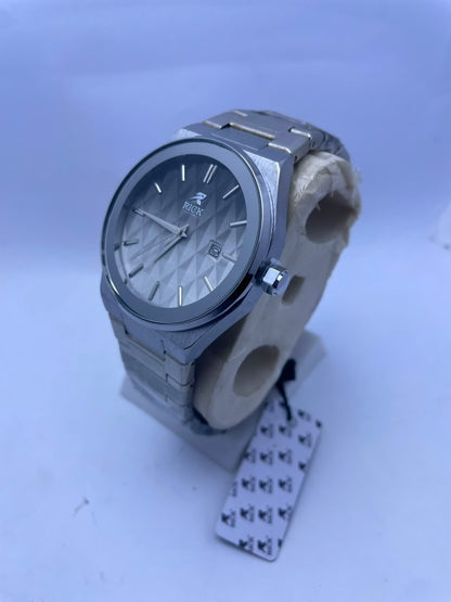 RICK Men's Premium Analog Watch Stainless Steel Strap & Date Display
