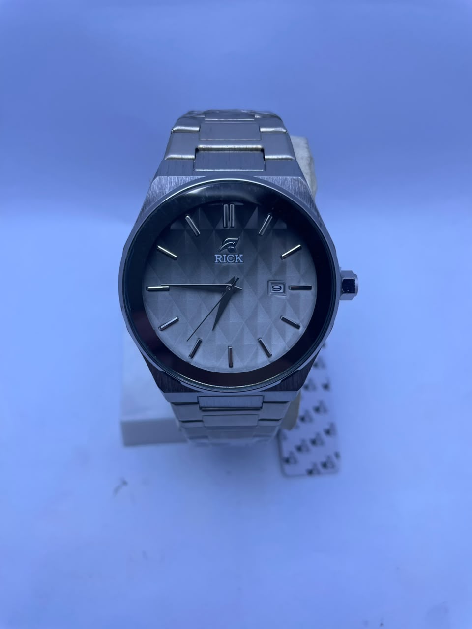 RICK Men's Premium Analog Watch Stainless Steel Strap & Date Display
