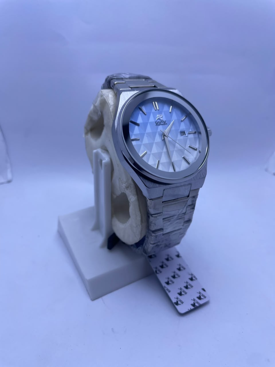RICK Men's Premium Analog Watch Stainless Steel Strap & Date Display