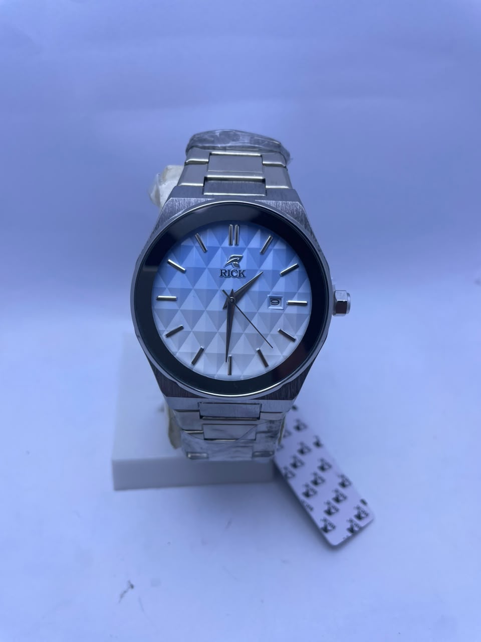 RICK Men's Premium Analog Watch Stainless Steel Strap & Date Display