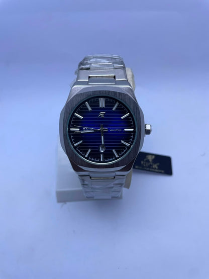RICK Premium Stainless Steel Quartz Watch Men's Luxury Analog Wrist Watch