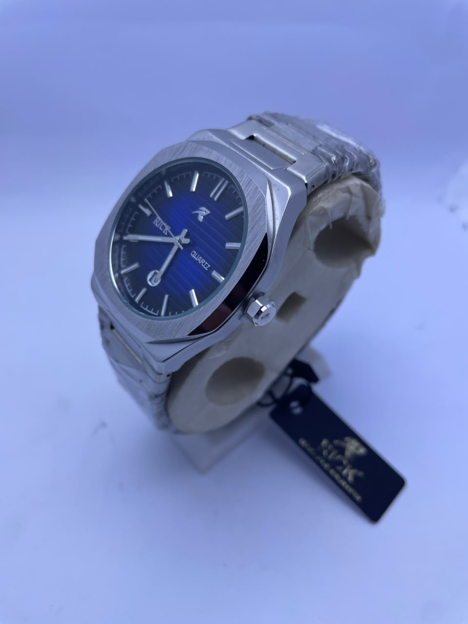 RICK Premium Stainless Steel Quartz Watch Men's Luxury Analog Wrist Watch