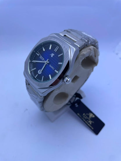 RICK Premium Stainless Steel Quartz Watch Men's Luxury Analog Wrist Watch