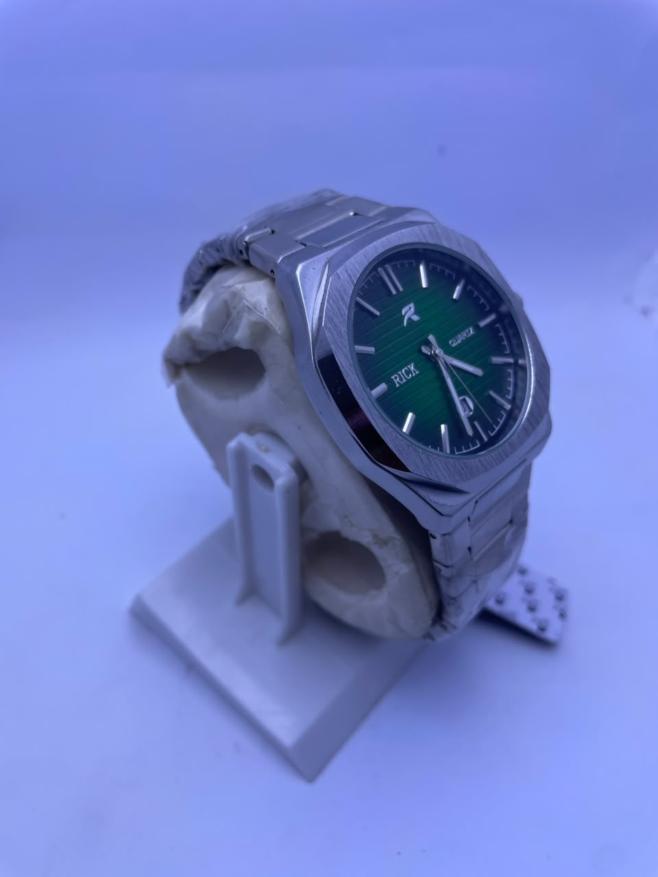 RICK Premium Stainless Steel Quartz Watch Men's Luxury Analog Wrist Watch