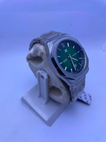 RICK Premium Stainless Steel Quartz Watch Men's Luxury Analog Wrist Watch