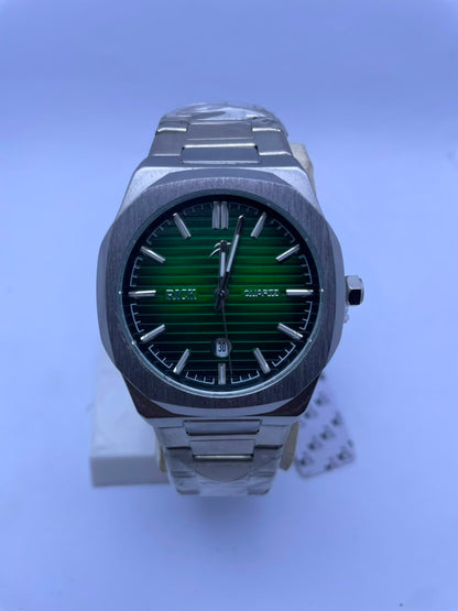 RICK Premium Stainless Steel Quartz Watch Men's Luxury Analog Wrist Watch