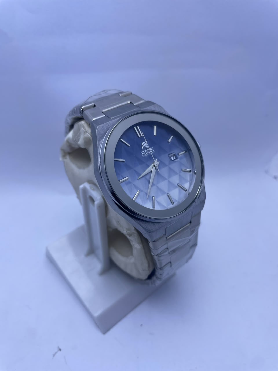 RICK Men's Premium Analog Watch Stainless Steel Strap & Date Display