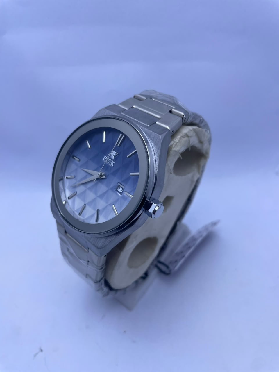 RICK Men's Premium Analog Watch Stainless Steel Strap & Date Display