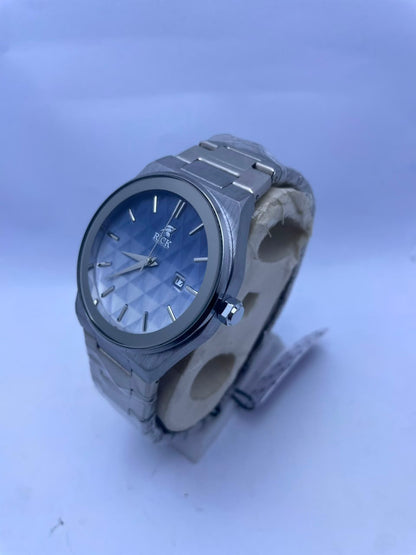 RICK Men's Premium Analog Watch Stainless Steel Strap & Date Display